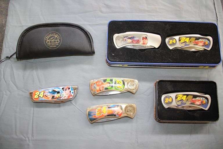 Franklin Mint Jeff Gordon Collectable Knife in Pouch, Jeff Gordon Collectable Knives image