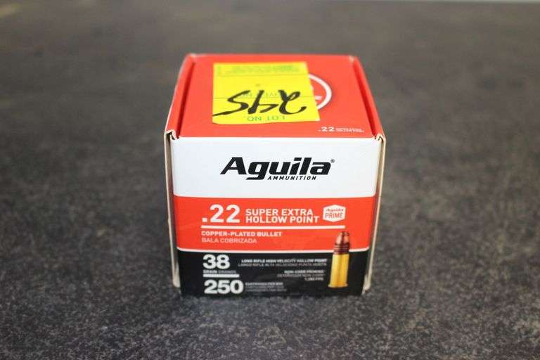 Aquila .22 Super Extra Hollow Point 38 GR Copper Plated Bullets image