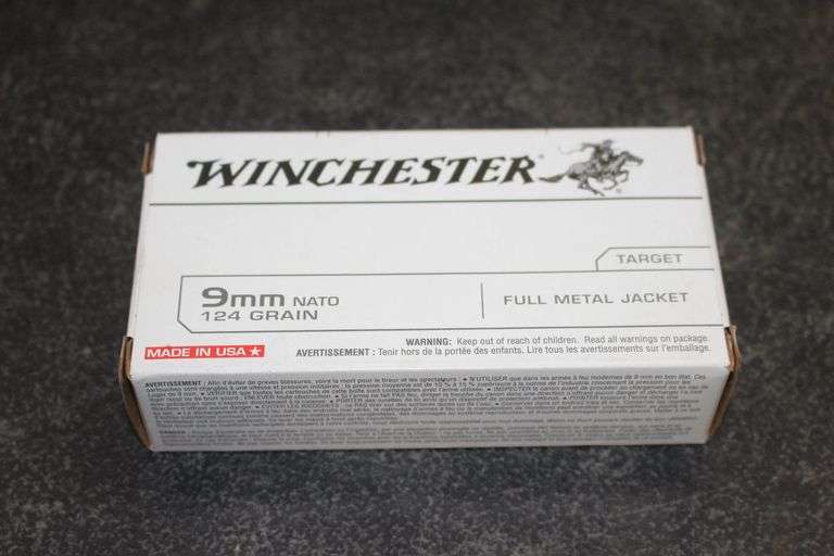 Winchester 9mm 124 GR Full Metal Jacket Cartridges image