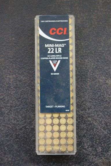 CCI Mini Mag 22 LR Copper Plated Round Nose 40 GR Cartridges image