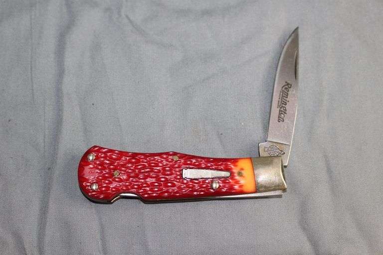 Remington Delrin Lockback New Tang Stamp Series Single Blade Pocket Knife image