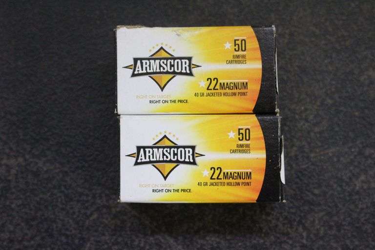 (2) Armscor 22 Magnum 40 GR Jacketed Hollow Point Cartridges image