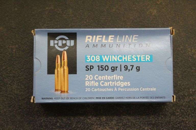 PPU Rifle Line 308 Winchester SP 150 Centerfire Rifle Cartridges image
