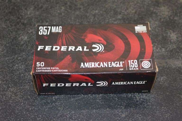 Federal 357 Mag 158 GR American Eagle JSP Cartridges image