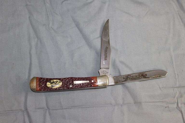 Remington "Riders of the Silver Screen" Lone Ranger 2 Blade Pocket Knife image