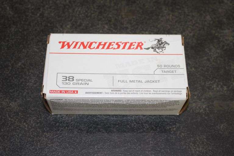 Winchester 38 Special 130 GR Full Metal Jacket Cartridges image