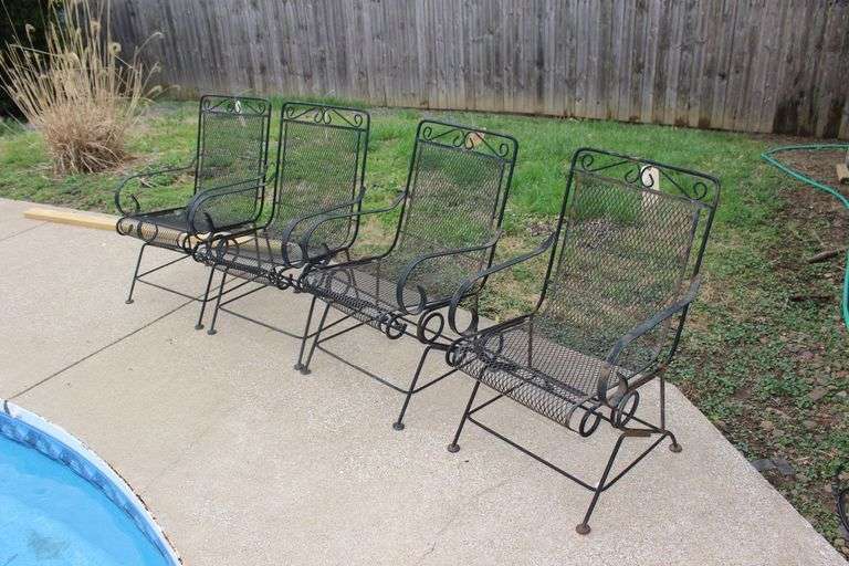 (4) Wrought Iron Chairs image