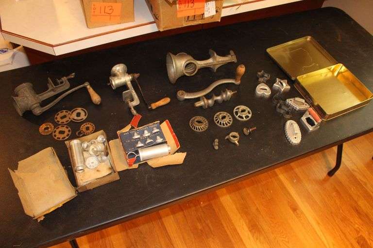 Sausage Grinders, Cookie Cutters, and Aluminum Frosting Pipe with Tips image