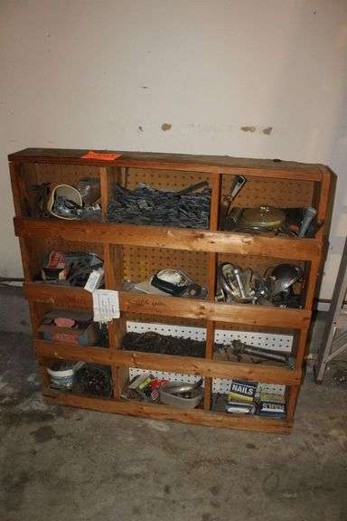 Wooden Shelf With Contents image