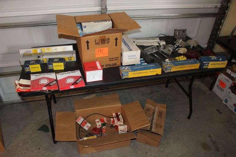 Pan Gaskets, Shocks, Spark Plugs, Power Steering Hoses, Mirrors, Lights, Steering Wheel, and Misc. Mustang Parts image