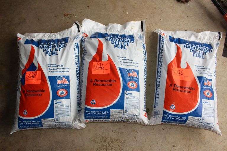 (3) Bags of Premium Hardwood Pellet Fuel image