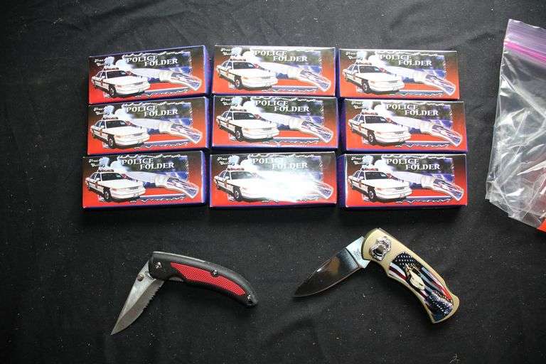 (9) Police Folder Pocket Knives and Pocket Knife image