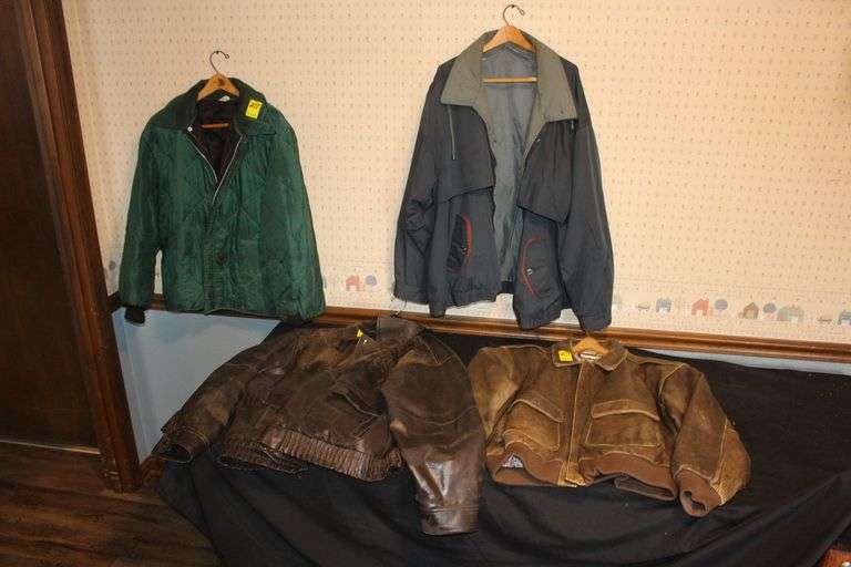 (2) Coats and (2) Leather Jackets image