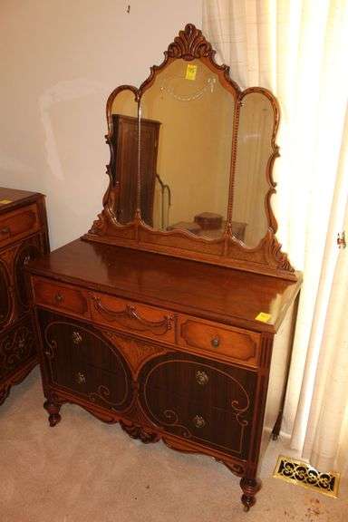 Dresser with Mirror on Wheels image
