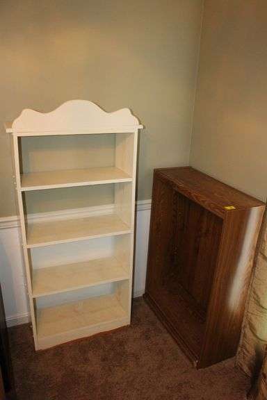 4 Section Bookshelf and Wooden Book Shelf image