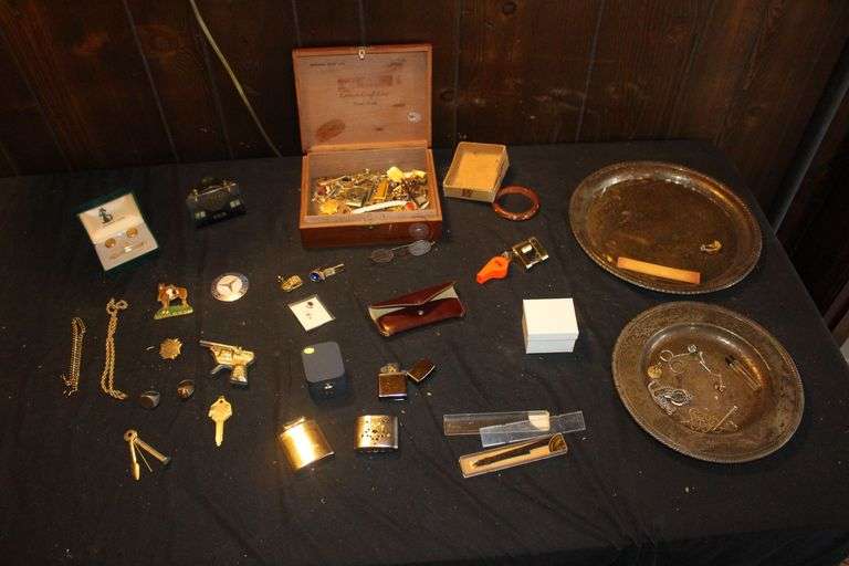 Chains, Necklaces, Rings, Jewelry Box, and Misc image