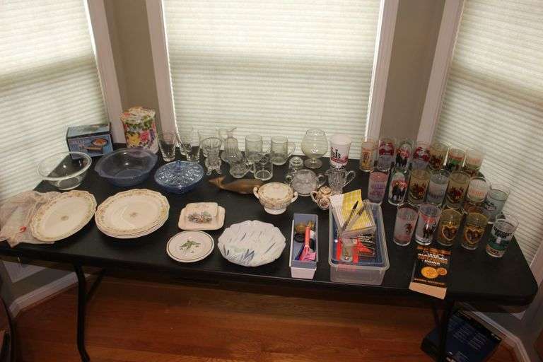 Kentucky Derby Glasses, Glassware, Plates, Butter, Bowls, and Misc. image