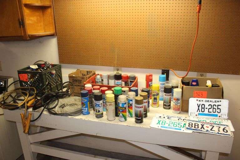 Spray Paint, Jumper Cables, License Plates, and Misc. image