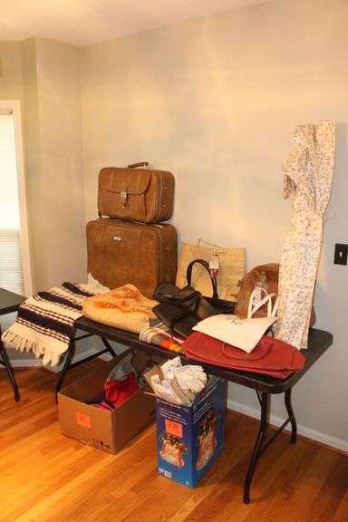 Luggage, Purses, Drapes, Rug, and Tote Bags image