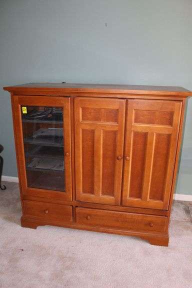 Wooden Entertainment Center image
