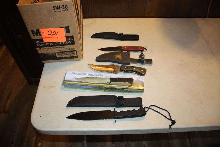 Operation Complete Fixed Blade Knives and Sheath and (2) Fixed Blade Knife and Sheath image
