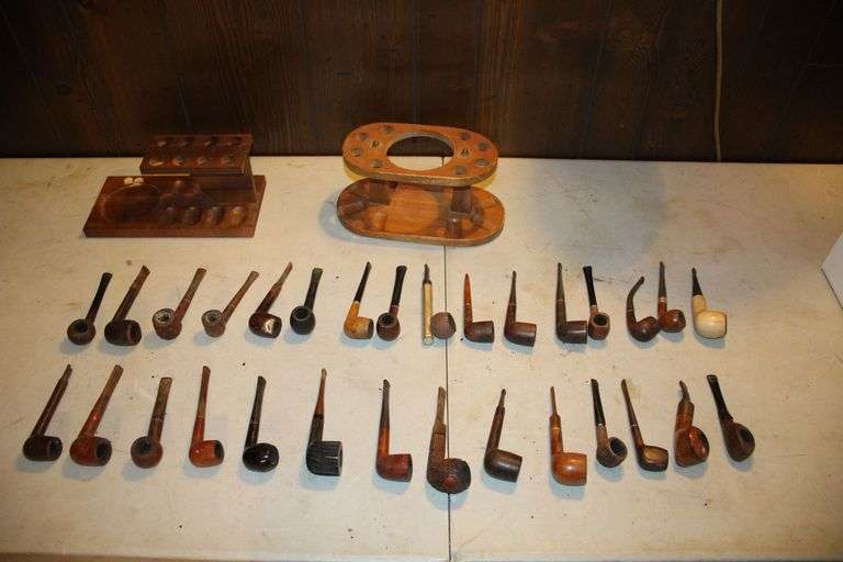 (2) Pipe Stands and (30) Pipes image