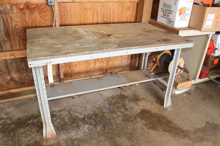 Metal Framed Shop Table image