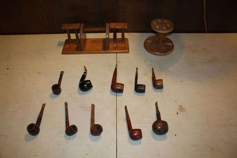 (2) Pipe Stands and (10) Pipes image
