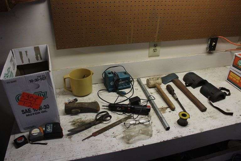 Hatchet, Hammer, Knee Pads, Measuring Tapes, and Misc. image