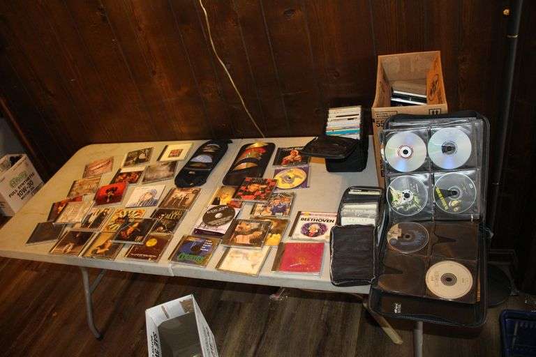 CDs, Cassettes, CD Cases, and Cassette Case image