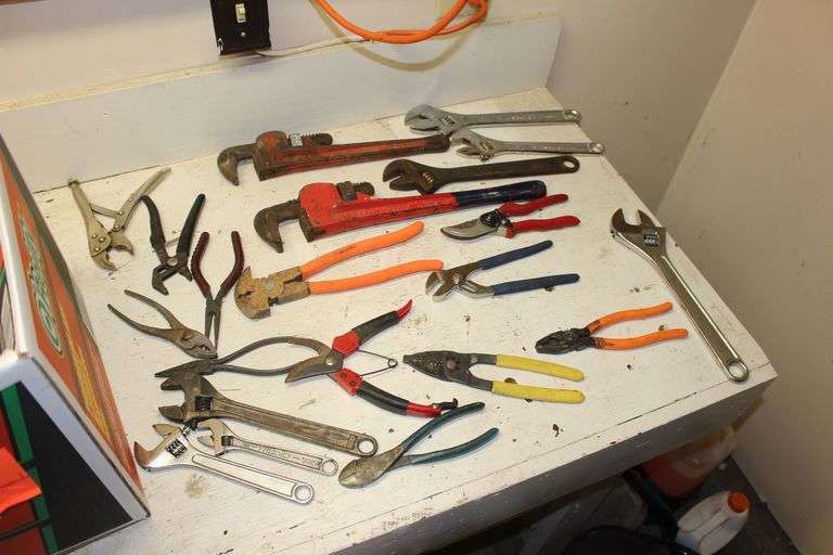 Pipe Wrenches, Adjustable Wrenches, Vise Crips, and Pliers image