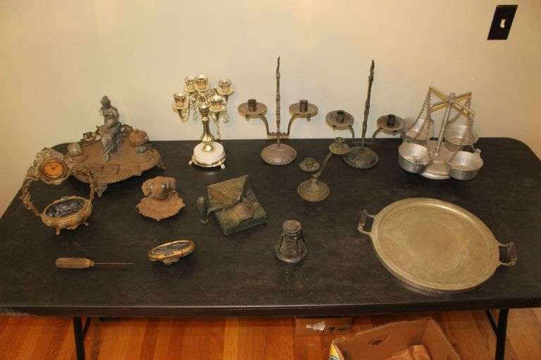 Candle Holders, Chandelier, Coffee Grinder, Platter, Ice Pick, Misc. image