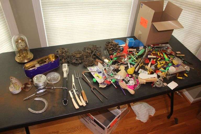 Cabinet Hardware, Kitchen Utensils, Coasters, Clock, Horseshoe, and Misc. image
