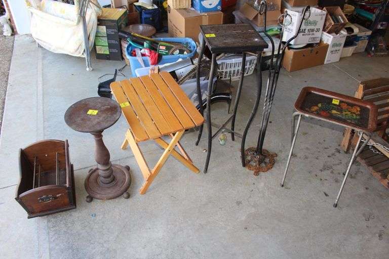TV Dinner Tray, Magazine Rack, Metal Plant Stands, Wooden Plant Stand, and Hanging Flower Pot Stand image