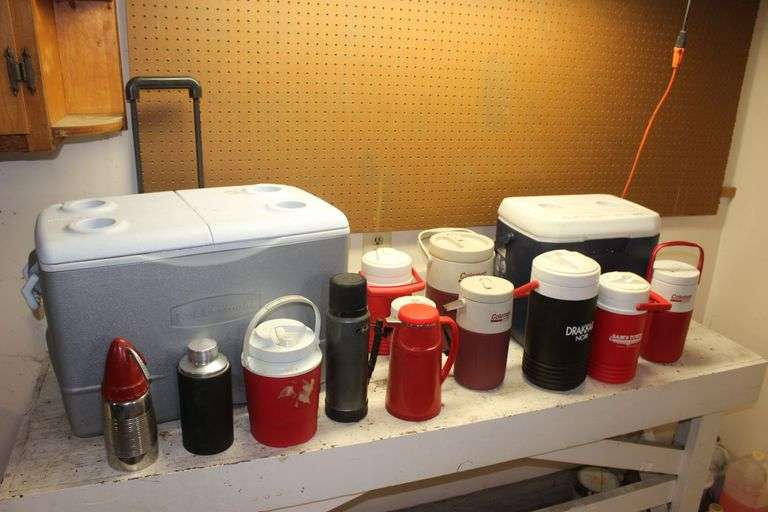 Coolers, Water Jugs, Thermos, and Misc. image