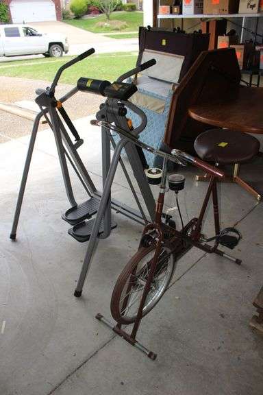 DP Pacer Deluxe Exercise Bike and Pro Form Air Walker image