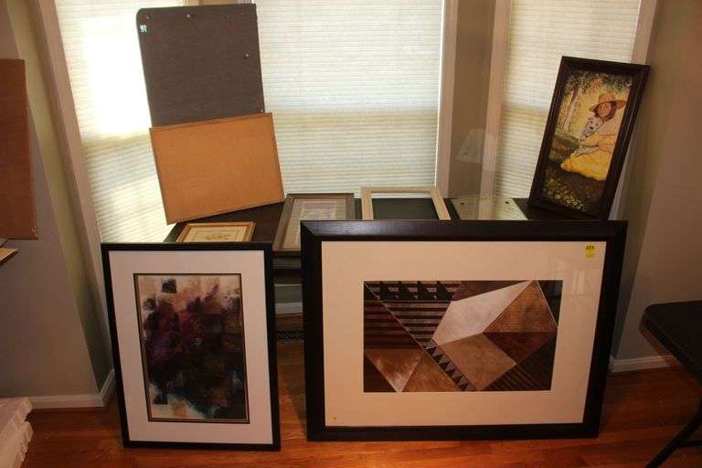 Peg Boards, Mirror, Framed Prints, and Frame image