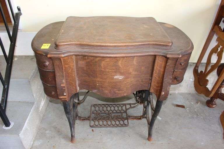 New Royal B. Treadle Sewing Machine made by Illinois Sewing Machine Co. image