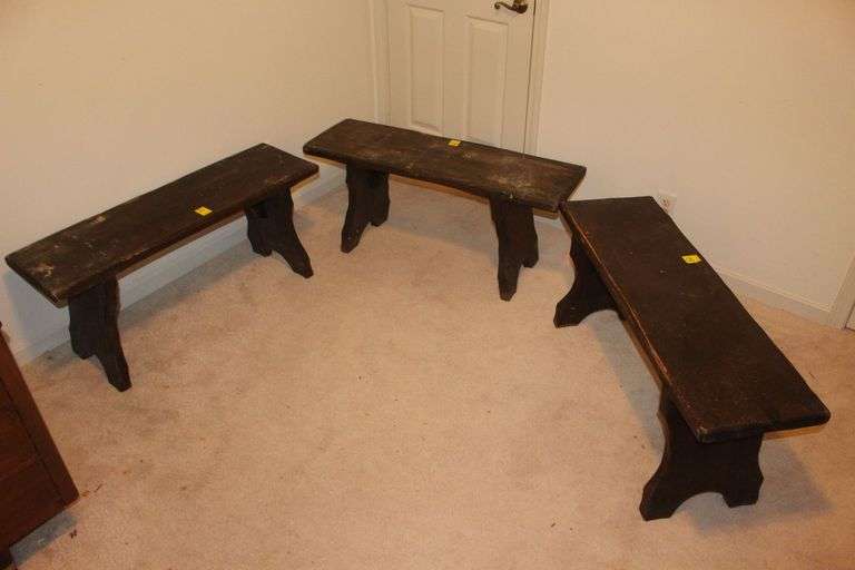 (3) Wooden Benches image