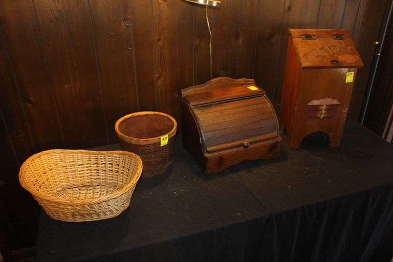 Potato Box, Bread Box, and Baskets image