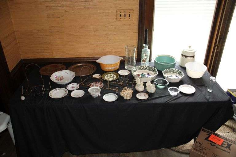 Decorative Stoneware, Mixing Bowl, Baking Dish, Serving Plates, Vases, Cookie Jar, Decorative Plates, and Misc. image