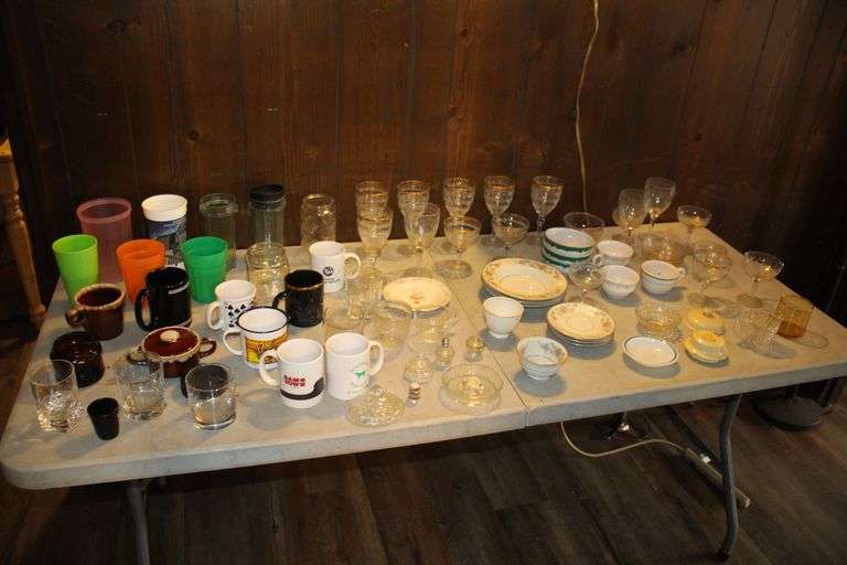 Decorative Plates, Glasses, Wine Glasses, and Misc. Dishes image