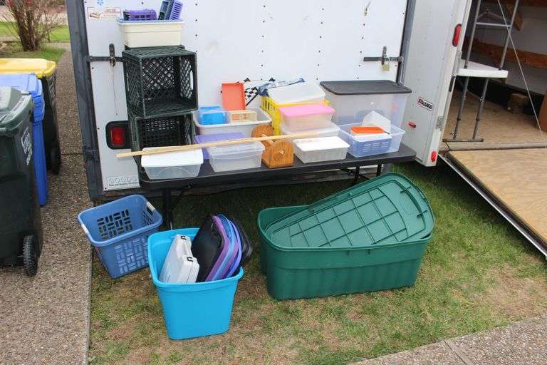 Milk Crates, Plastic Containers, Plastic Totes, Tote Lids, and Misc. image