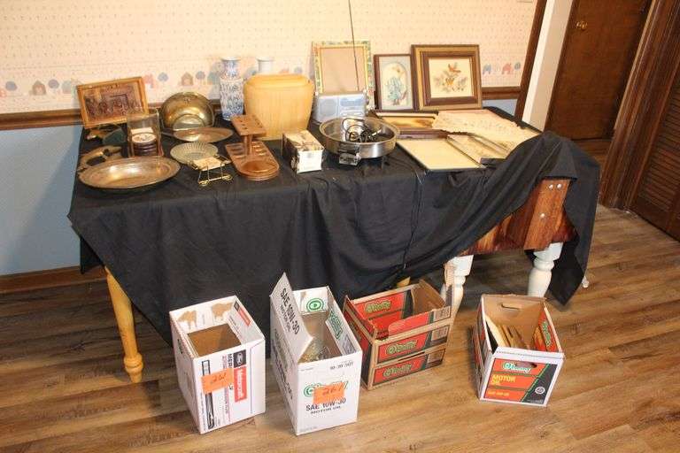 Picture Frames, Vases, Radio, Electric Skillet, and Misc. image