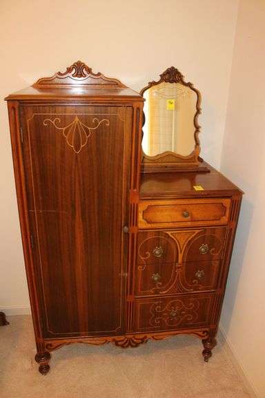 Chifforobe with Mirror on Wheels image
