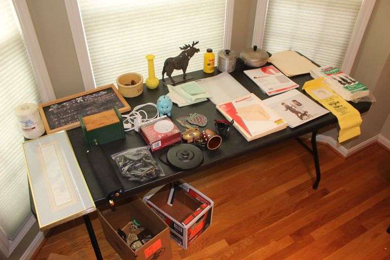 Picture, Chalk Board, Folders, Pans, Vacuum Bags, and Misc. image