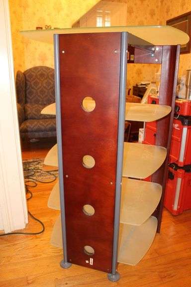 Entertainment Center with (4) Glass Shelves