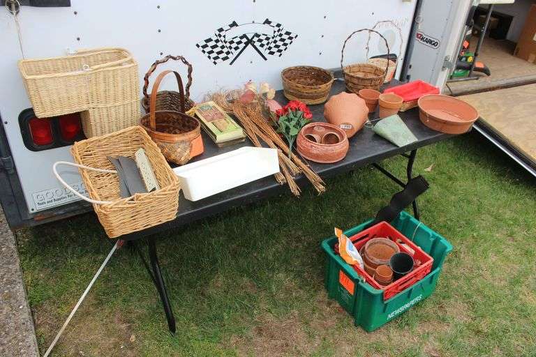 Wicker Baskets, Flower Pots, Tree Stake Kit, Power Strips, and Misc. image
