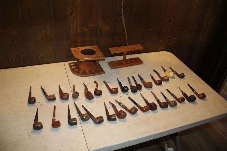 (2) Pipe Stands and (30) Pipes image