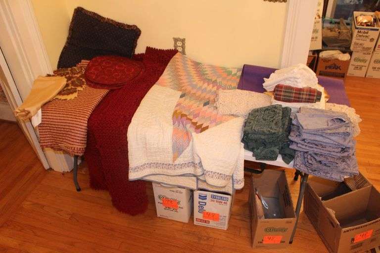 Machine Stitch Quilt, Blanket, Afghan, Yoga Mat, Place Mats, and Pillow image